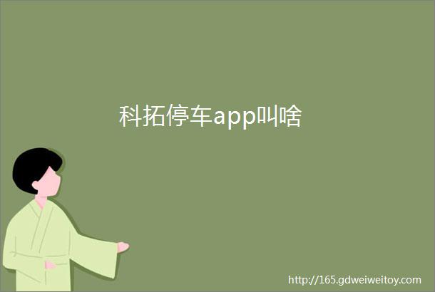 科拓停车app叫啥